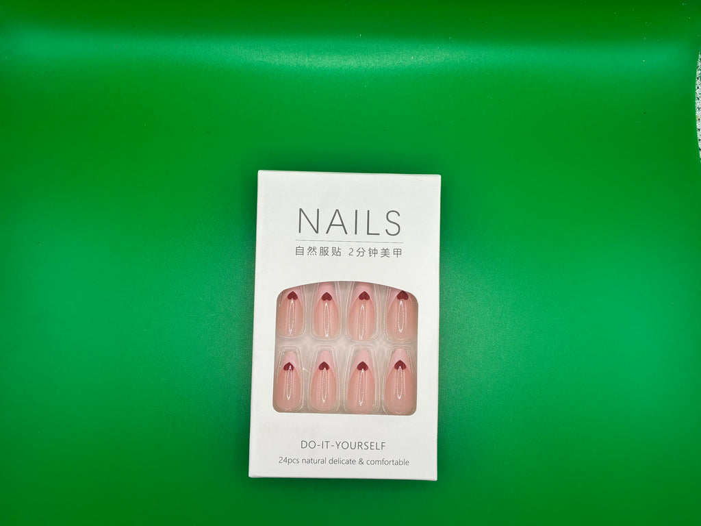 Handmade Press on nails Cute Designs Hearts